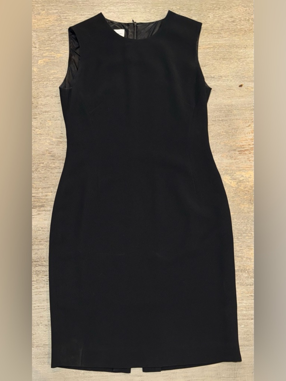 Rena Rowan Black Sleeveless Midi Sheath Dress